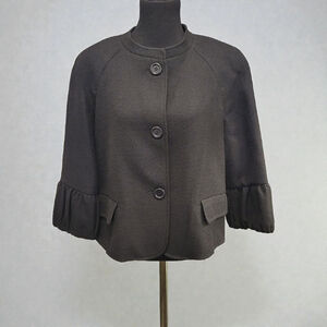 Talbots Petite Black Blazer Jacket 16P